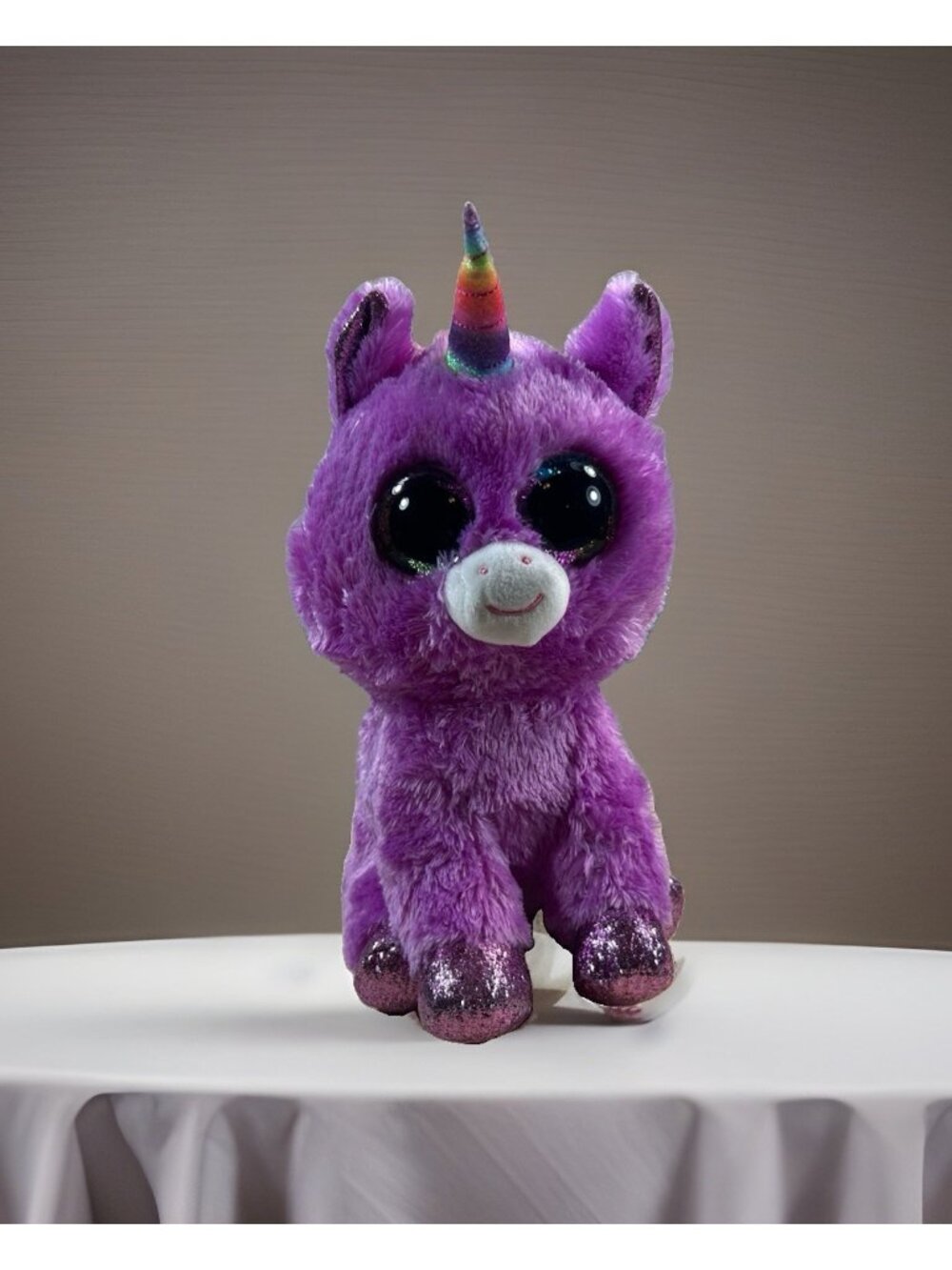 TY Beanie Boos ROSETTE the Purple Unicorn 9” Stuffed Plush Toy 2021